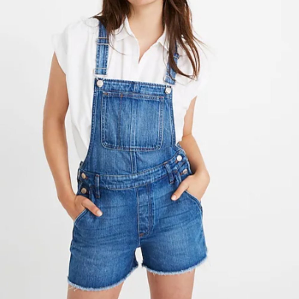 Madewell Adirondack Short Overall Denim - Picture 9 of 10